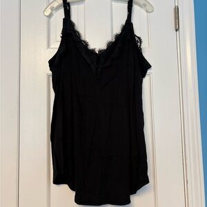 Torrid Swing Cami Black with Lace Trim Size 2 H3
